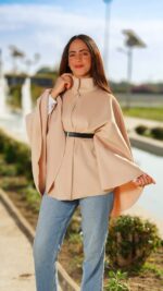 Cape ultra tendance en velours de laine – Image 13