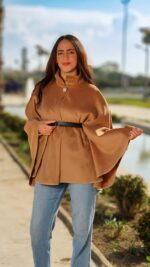 Cape ultra tendance en velours de laine – Image 12