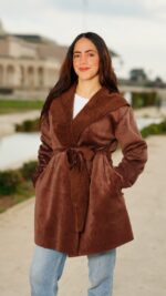 Manteau en velours doublé 3aloucha