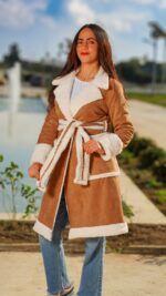 Manteau Soulayma – Faux Daim 3aloucha – Image 2