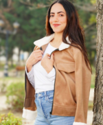 Veste en simili cuir doublée - 3aloucha – Image 2