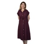 ROBE COURTE AVEC BOUTON  7 couleurs – Image 3