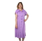 ROBE COURTE AVEC BOUTON  7 couleurs – Image 7