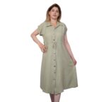 ROBE COURTE AVEC BOUTON  7 couleurs – Image 6