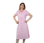 ROBE COURTE AVEC BOUTON  7 couleurs – Image 2