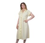 ROBE COURTE AVEC BOUTON  7 couleurs – Image 4